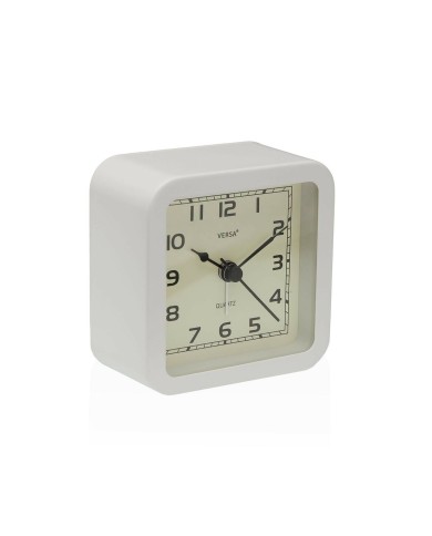 Orologio da Tavolo Versa Alvo Bianco Plastica 4,5 x 8,5 x 8,5 cm Orologio da Tavolo Versa Alvo Bianco Plastica 4,5 x 8,5 x 8,5 cm