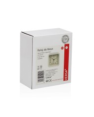 Orologio da Tavolo Versa Alvo Bianco Plastica 4,5 x 8,5 x 8,5 cm Orologio da Tavolo Versa Alvo Bianco Plastica 4,5 x 8,5 x 8,5 cm