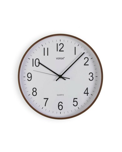 Orologio da Parete Versa Plastica Quarzo Legno MDF 5 x 35 x 35 cm