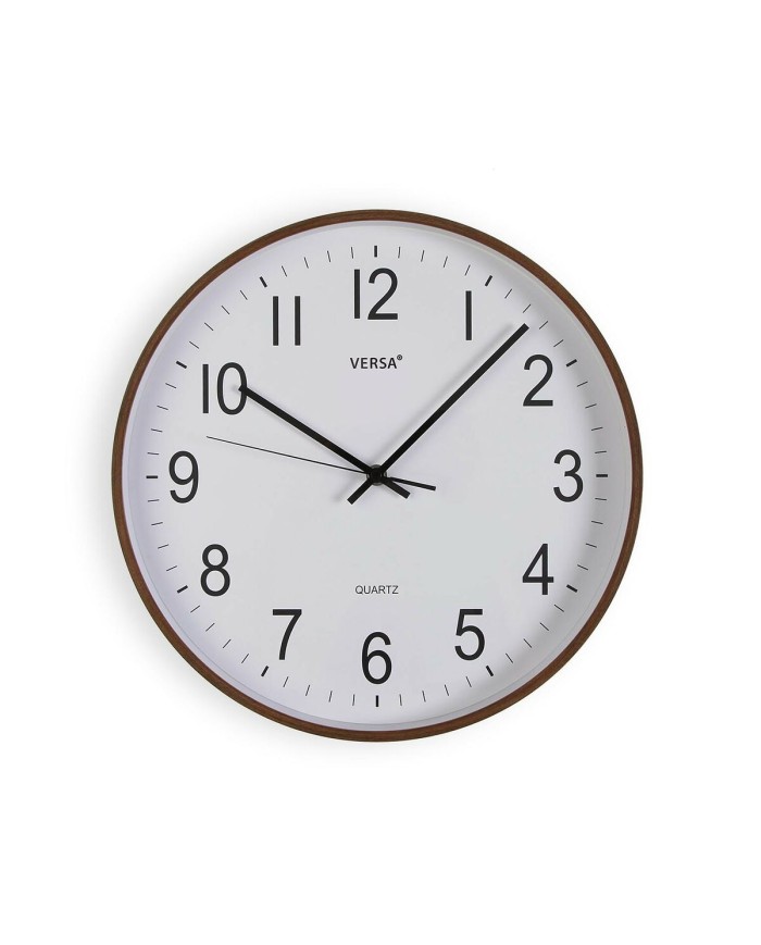 Orologio da Parete Versa Plastica Quarzo Legno MDF 5 x 35 x 35 cm