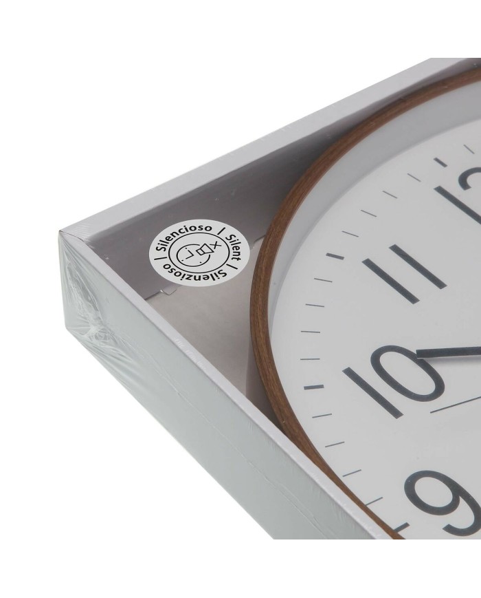 Orologio da Parete Versa Plastica Quarzo Legno MDF 5 x 35 x 35 cm