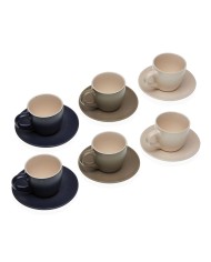 Set di Tazze e Piatti Versa Porcellana Fiori