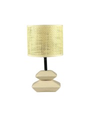 Lampada da tavolo Versa Verde Cotone Ceramica 40 W 15 x 36 cm