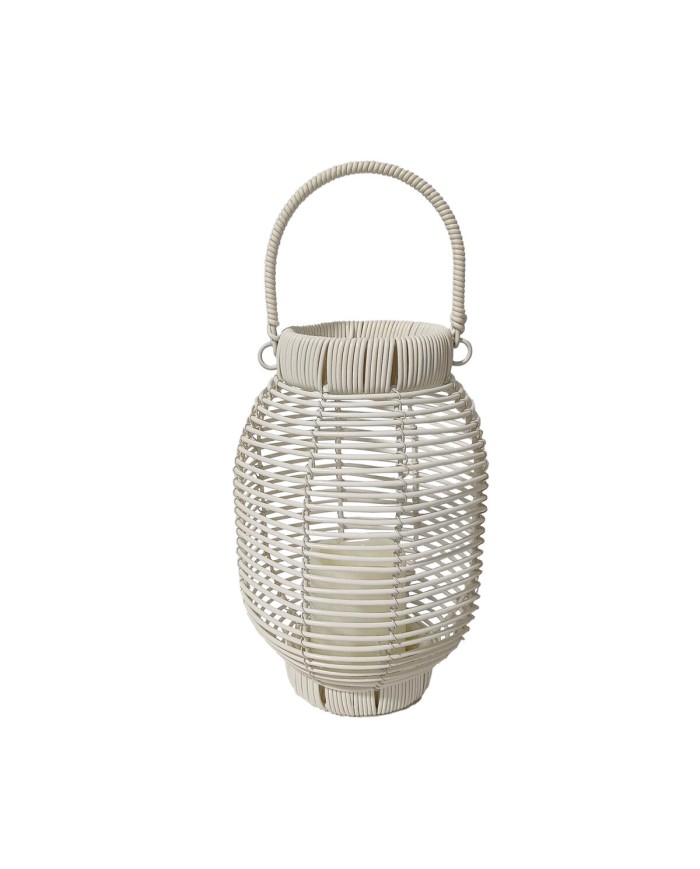Torcia a LED Versa Bianco Rattan