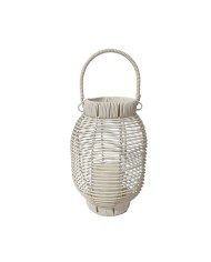 Torcia a LED Versa Bianco Rattan