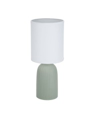 Lampada da tavolo Versa Verde Cotone Ceramica 40 W 15 x 36 cm