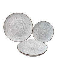 Servizio di Piatti Versa Pompeia Turchese Porcellana 18 Pezzi Servizio di Piatti Versa Pompeia Turchese Porcellana 18 Pezzi