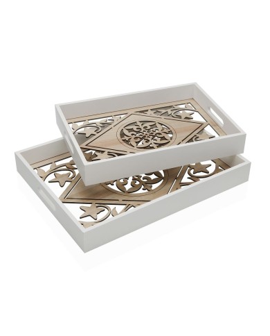 Set di Vassoi Versa Legno MDF 29,5 x 39,5 x 5 cm