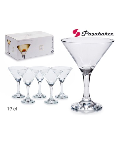 Bicchiere da cocktail Pasabahce 1002401-44410 Trasparente Vetro 190 ml 33 x 15 x 22 cm 10,7 x 13,5 cm 6 Pezzi Bicchiere da cocktail Pasabahce 1002401-44410 Trasparente Vetro 190 ml 33 x 15 x 22 cm 10,7 x 13,5 cm 6 Pezzi