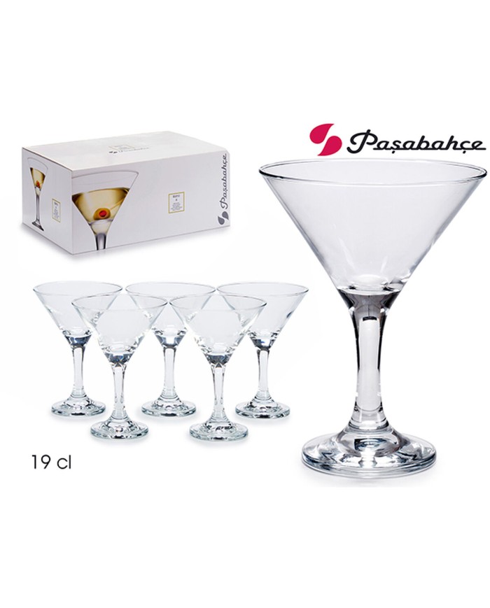 Bicchiere da cocktail Pasabahce 1002401-44410 Trasparente Vetro 190 ml 33 x 15 x 22 cm 10,7 x 13,5 cm 6 Pezzi