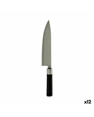Coltello da Cucina Kinvara KT11-5604S01 Nero Argentato Acciaio inossidabile Plastica 5 x 33,5 x 2,3 cm (12 Unità) Coltello da Cucina Kinvara KT11-5604S01 Nero Argentato Acciaio inossidabile Plastica 5 x 33,5 x 2,3 cm (12 Unità)
