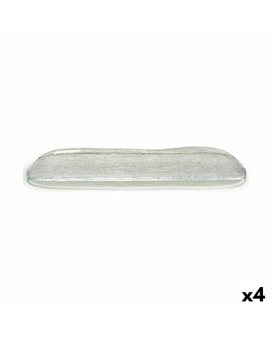 Teglia da Cucina Vivalto Oasis Trasparente Vetro 18 x 2 x 47 cm (4 Unità)