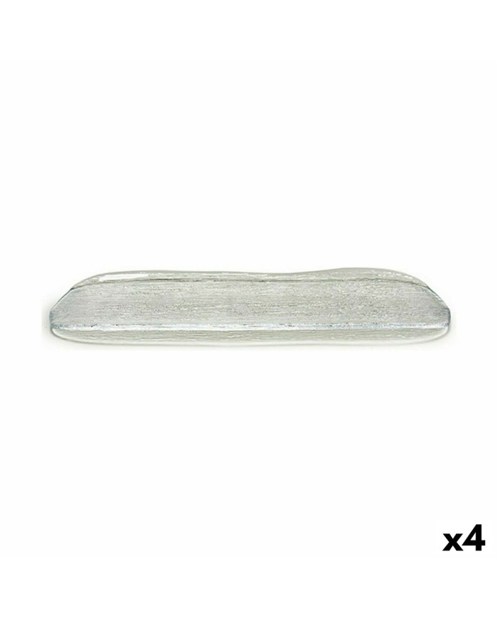 Teglia da Cucina Vivalto Oasis Trasparente Vetro 18 x 2 x 47 cm (4 Unità)