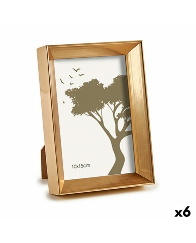 Cornice Portafoto WPC0235MG-1 Dorato Vetro Plastica (6 Unità) Cornice Portafoto WPC0235MG-1 Dorato Vetro Plastica (6 Unità)