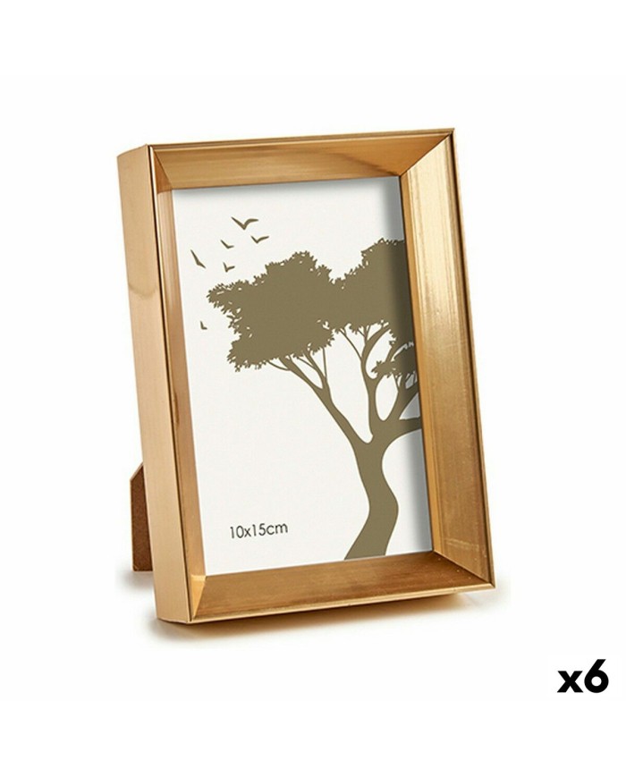Cornice Portafoto WPC0235MG-1 Dorato Vetro Plastica (6 Unità) Cornice Portafoto WPC0235MG-1 Dorato Vetro Plastica (6 Unità)