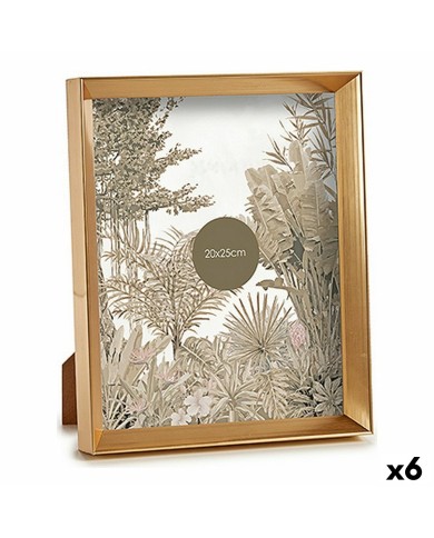 Cornice Portafoto WPC0235MG-4 Dorato Vetro Plastica (6 Unità) Cornice Portafoto WPC0235MG-4 Dorato Vetro Plastica (6 Unità)
