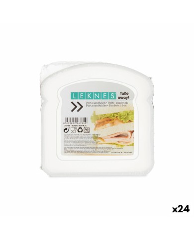 Contenitore per Sandwich Leknes 47034E Trasparente Plastica 12 x 4 x 12 cm (24 Unità) Contenitore per Sandwich Leknes 47034E Trasparente Plastica 12 x 4 x 12 cm (24 Unità)