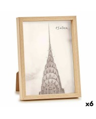 Cornice Portafoto WPC1020ML-3 Marrone Naturale Plastica (6 Unità) Cornice Portafoto WPC1020ML-3 Marrone Naturale Plastica (6 Unità)