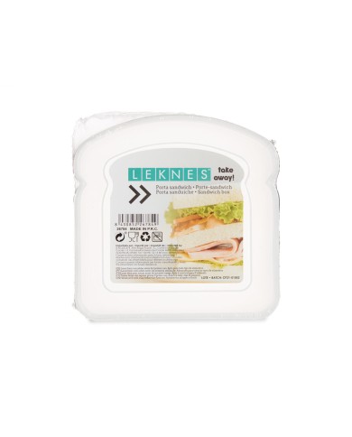 Contenitore per Sandwich Leknes 47034E Trasparente Plastica 12 x 4 x 12 cm (24 Unità)