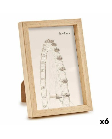 Cornice Portafoto WPC1020ML-1 Marrone Naturale Plastica (6 Unità) Cornice Portafoto WPC1020ML-1 Marrone Naturale Plastica (6 Unità)