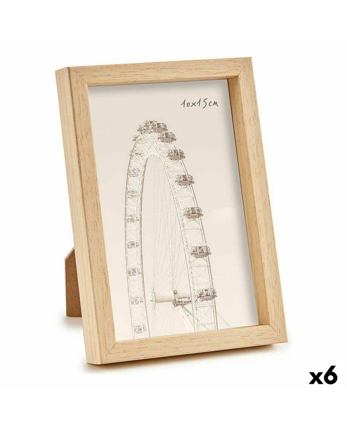 Cornice Portafoto WPC1020ML-1 Marrone Naturale Plastica (6 Unità) Cornice Portafoto WPC1020ML-1 Marrone Naturale Plastica (6 Unità)