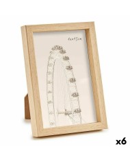 Cornice Portafoto WPC0235MG-1-WH Bianco Vetro Plastica (6 Unità)