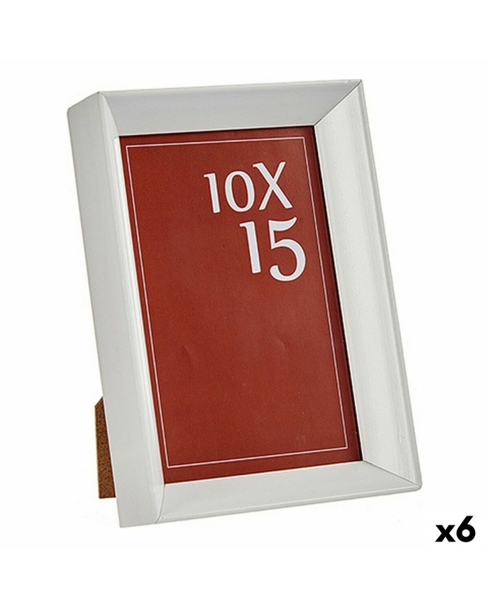 Cornice Portafoto WPC0235MG-1-WH Bianco Vetro Plastica (6 Unità)
