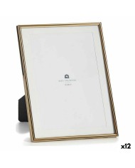 Cornice Portafoto MS61001-MAT GOLD Dorato Cristallo Acciaio (12 Unità)