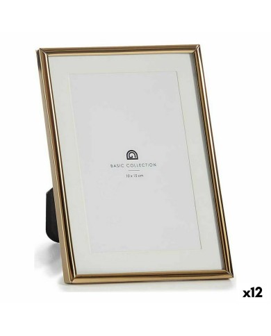 Cornice Portafoto MS610001-MAT GOLD Dorato Cristallo Acciaio (12 Unità) Cornice Portafoto MS610001-MAT GOLD Dorato Cristallo Acciaio (12 Unità)