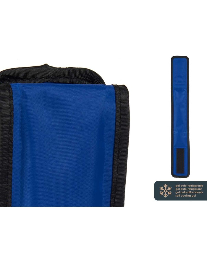Collare per Cani Azzurro Nero PVC Gel 6,5 x 1 x 45 cm Refrigerante (4 Unità) Collare per Cani Azzurro Nero PVC Gel 6,5 x 1 x 45 cm Refrigerante (4 Unità)