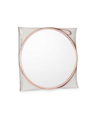 Specchio da parete 1268 Marrone Bronce 45 x 45 x 3 cm (4 Unità)