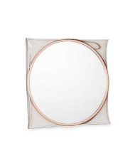 Specchio da parete 1268 Marrone Bronce 45 x 45 x 3 cm (4 Unità)