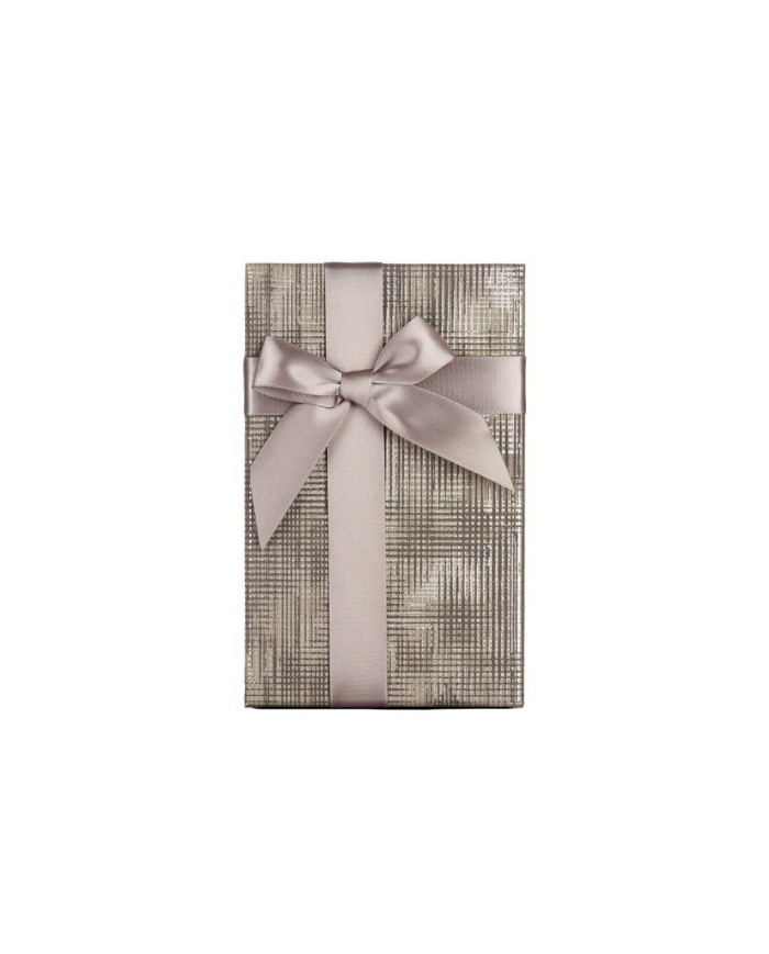 Set di Scatole Decorative Pincello 137 Antracite Cartone Righe Fiocco 3 Pezzi Set di Scatole Decorative Pincello 137 Antracite Cartone Righe Fiocco 3 Pezzi