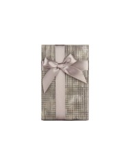 Set di Scatole Decorative Pincello 137 Antracite Cartone Righe Fiocco 3 Pezzi Set di Scatole Decorative Pincello 137 Antracite Cartone Righe Fiocco 3 Pezzi