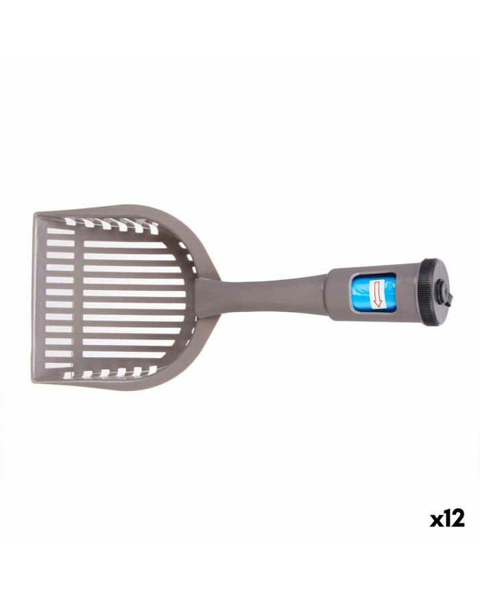 Pala reclaimer Mascow 324 Antracite Plastica 28 x 7 x 12,5 cm Animali Domestici Dispenser per Buste (12 Unità)