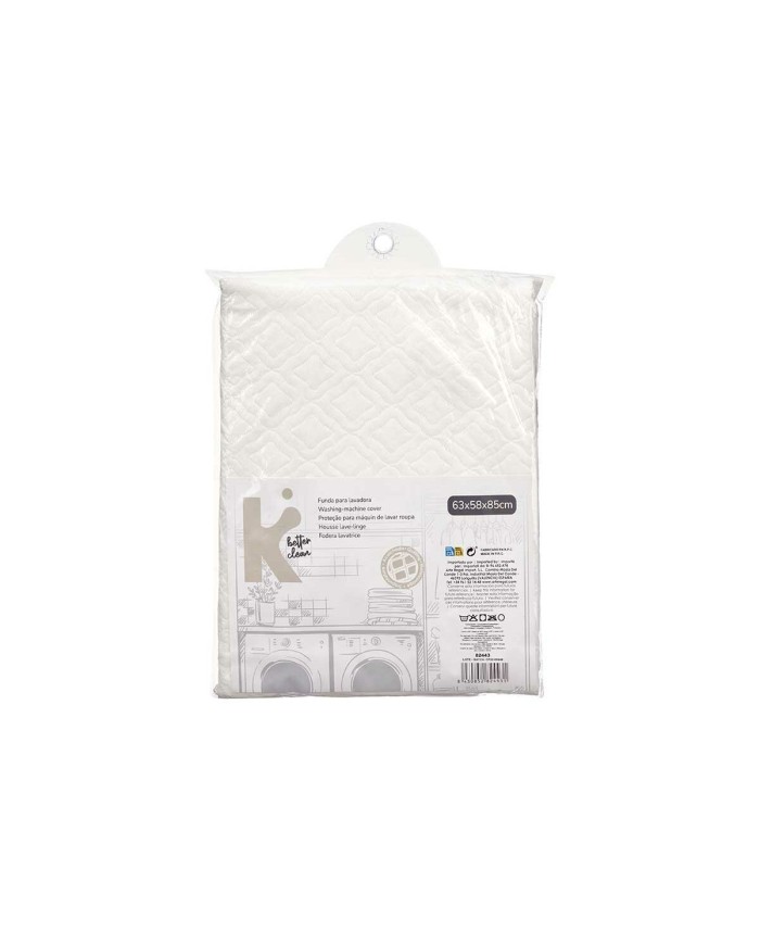 Custodia Protettiva per Lavatrice Bianco 63 x 58 x 85 cm Trapunta (12 Unità)