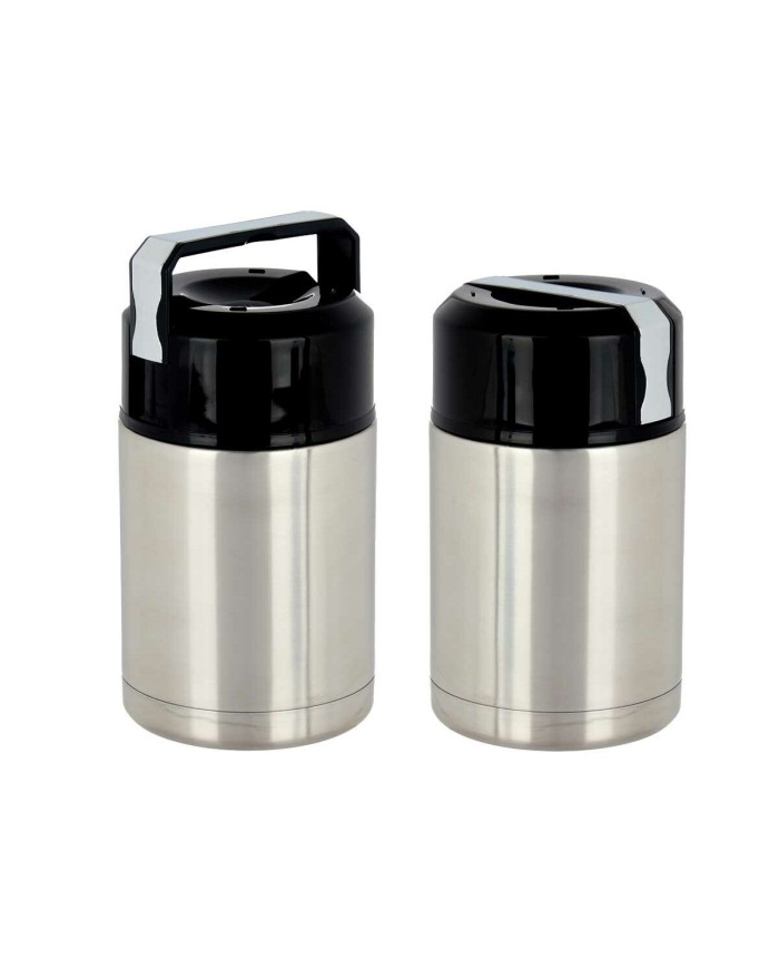 Thermos per Alimenti Kinvara Acero Nero Metallo polipropilene 1 L 11,5 x 19,5 x 11,5 cm Thermos per Alimenti Kinvara Acero Nero Metallo polipropilene 1 L 11,5 x 19,5 x 11,5 cm