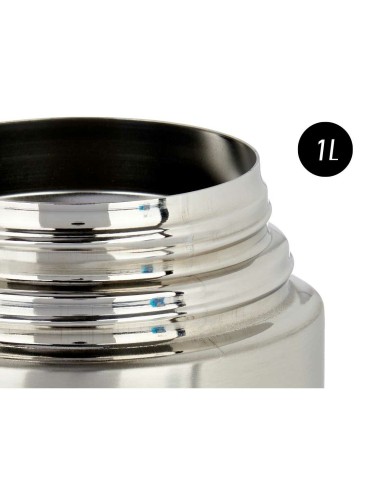 Thermos per Alimenti Kinvara Acero Nero Metallo polipropilene 1 L 11,5 x 19,5 x 11,5 cm Thermos per Alimenti Kinvara Acero Nero Metallo polipropilene 1 L 11,5 x 19,5 x 11,5 cm