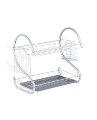 Scolapiatti da Lavandino Kinvara YMA04 1098 01 Bianco 40 x 8 x 29,5 cm (24 Unità)