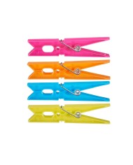 Mollette per Panni Multicolore Plastica 24 Pezzi Set (24 Unità)