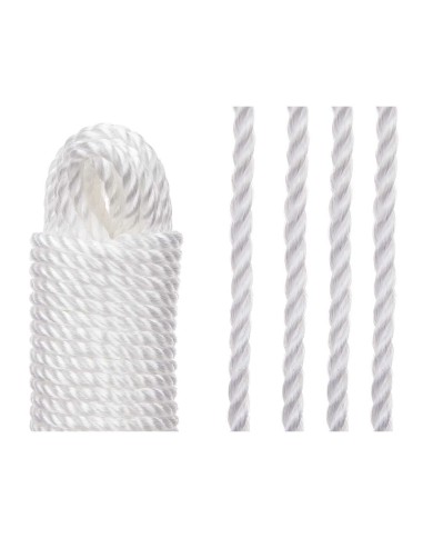Corda per Stendere Bianco Plastica 20 m (24 Unità) Corda per Stendere Bianco Plastica 20 m (24 Unità)