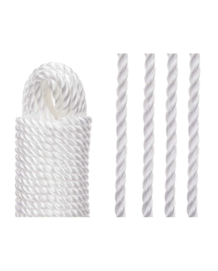 Corda per Stendere Bianco Plastica 20 m (24 Unità) Corda per Stendere Bianco Plastica 20 m (24 Unità)