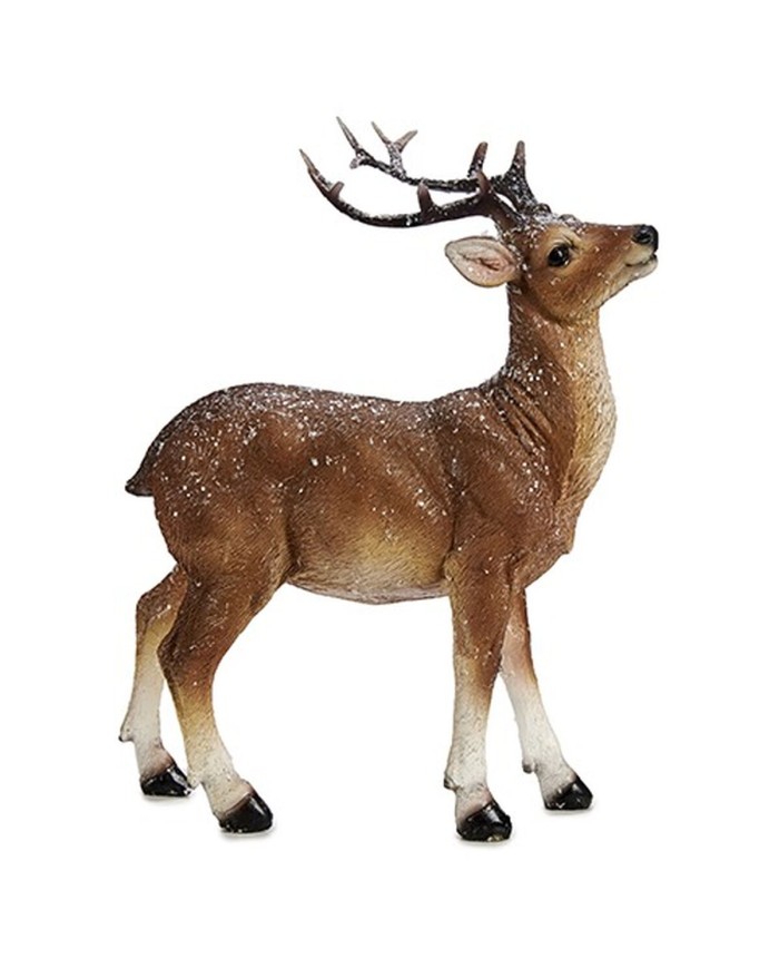 Decorazione Natalizia Krist+ C07-59360WX-1 Bianco Marrone 8,5 x 21 x 17 cm