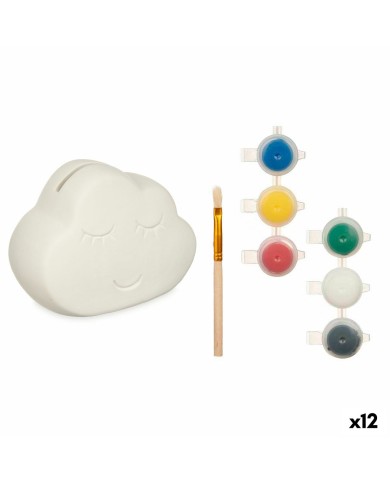 Salvadanaio da Dipingere Pincello BS2661 Bianco 12,3 x 9,4 x 9 cm Nuvole (12 Unità) Salvadanaio da Dipingere Pincello BS2661 Bianco 12,3 x 9,4 x 9 cm Nuvole (12 Unità)