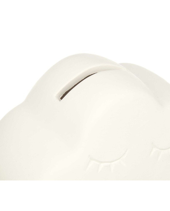 Salvadanaio da Dipingere Pincello BS2661 Bianco 12,3 x 9,4 x 9 cm Nuvole (12 Unità)