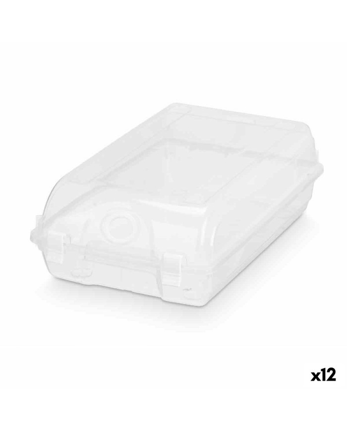 Scatola di scarpe impilabile Trasparente Plastica 19 x 10,5 x 33 cm (12 Unità)