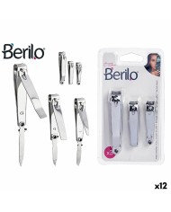 Tagliaunghie Berilo 1703239 Argentato Metallo (12 Unità)