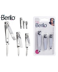 Tagliaunghie Berilo 1703239 Argentato Metallo (12 Unità)