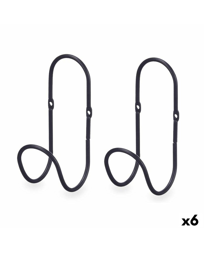 Grucce Nero Metallo Set 2 Pezzi (6 Unità)