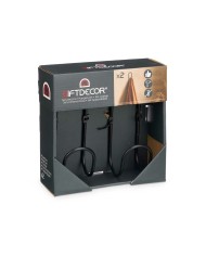 Grucce Nero Metallo Set 2 Pezzi (6 Unità)